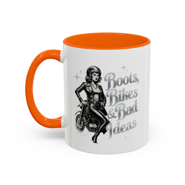 Coffee Mug for Female Bikers, Menopausal Riders Gift, Sparta Queen Mug, Motorcycle Womens Mug, Biker Gift, Ashpalt Goddess
