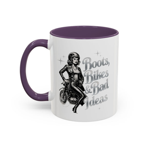 Coffee Mug for Female Bikers, Menopausal Riders Gift, Sparta Queen Mug, Motorcycle Womens Mug, Biker Gift, Ashpalt Goddess