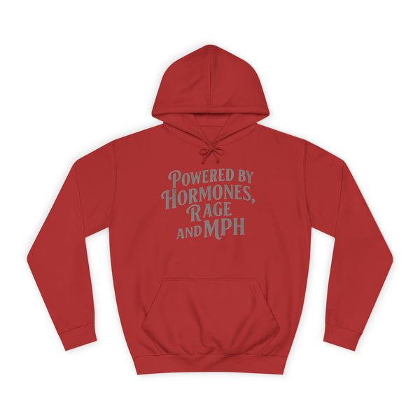 Female Motorcycle Hoodie | Biker Babe T-shirt | Female Biker | Powered by Hormones Rage and MPH | Biker Gift | Gifts for her