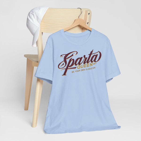 Sparta Queen Tee, Gladiator Shirt, Strength Motivational Tee, Fitness Apparel, Empowerment Gift, Workout Motivation Shirt