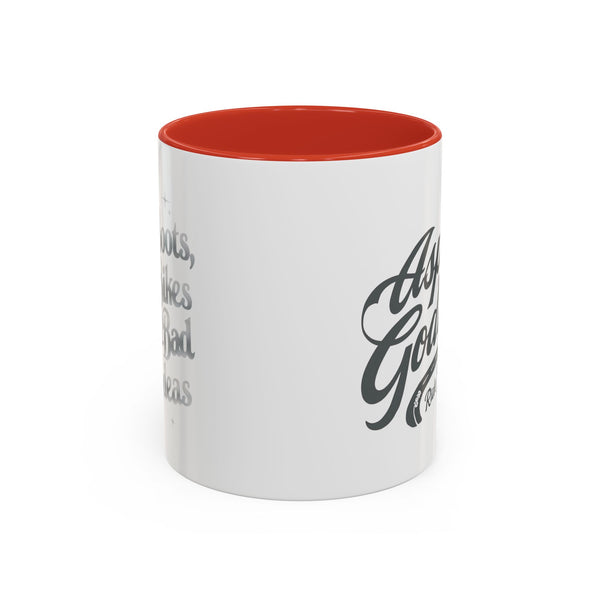 Coffee Mug for Female Bikers, Menopausal Riders Gift, Sparta Queen Mug, Motorcycle Womens Mug, Biker Gift, Ashpalt Goddess