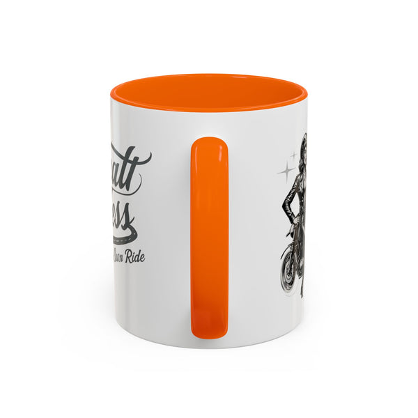 Coffee Mug for Female Bikers, Menopausal Riders Gift, Sparta Queen Mug, Motorcycle Womens Mug, Biker Gift, Ashpalt Goddess