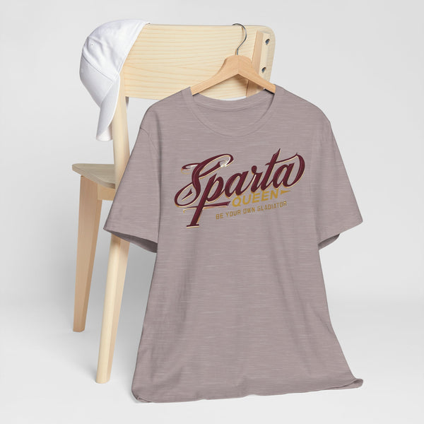 Sparta Queen Tee, Gladiator Shirt, Strength Motivational Tee, Fitness Apparel, Empowerment Gift, Workout Motivation Shirt
