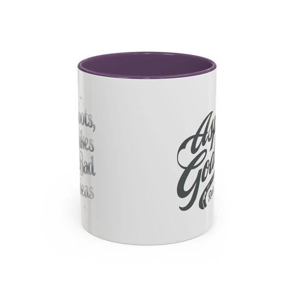 Coffee Mug for Female Bikers, Menopausal Riders Gift, Sparta Queen Mug, Motorcycle Womens Mug, Biker Gift, Ashpalt Goddess