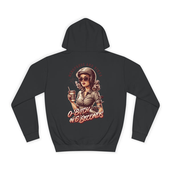Fun and Sassy biker Hoodie female bikers, Perfect for Gift-Giving, Casual Wear, Biking, and Celebrations.