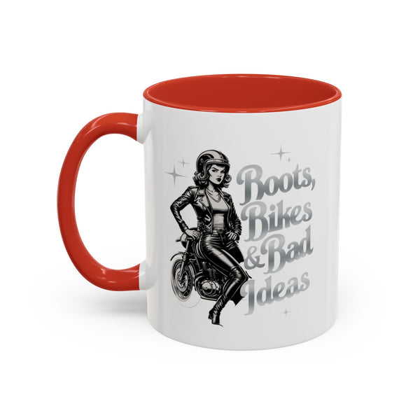Coffee Mug for Female Bikers, Menopausal Riders Gift, Sparta Queen Mug, Motorcycle Womens Mug, Biker Gift, Ashpalt Goddess