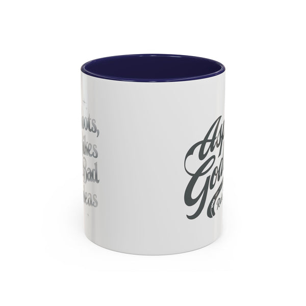 Coffee Mug for Female Bikers, Menopausal Riders Gift, Sparta Queen Mug, Motorcycle Womens Mug, Biker Gift, Ashpalt Goddess