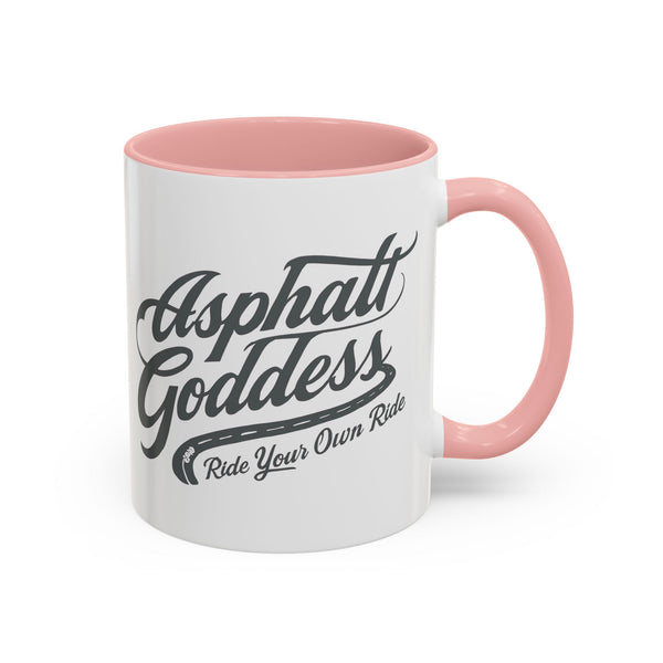 Coffee Mug for Female Bikers, Menopausal Riders Gift, Sparta Queen Mug, Motorcycle Womens Mug, Biker Gift, Ashpalt Goddess