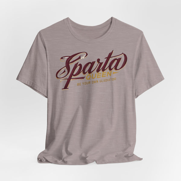Sparta Queen Tee, Gladiator Shirt, Strength Motivational Tee, Fitness Apparel, Empowerment Gift, Workout Motivation Shirt