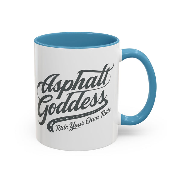 Coffee Mug for Female Bikers, Menopausal Riders Gift, Sparta Queen Mug, Motorcycle Womens Mug, Biker Gift, Ashpalt Goddess