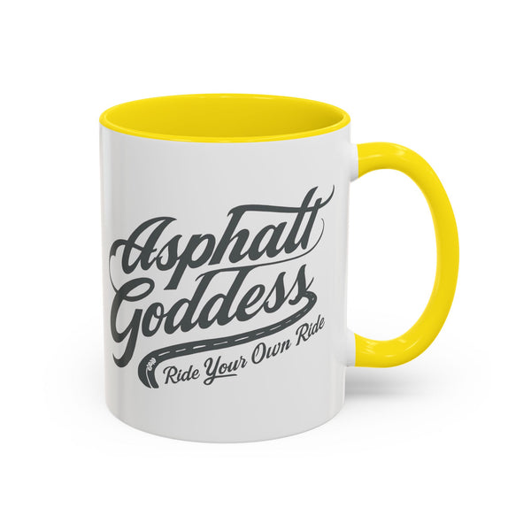 Coffee Mug for Female Bikers, Menopausal Riders Gift, Sparta Queen Mug, Motorcycle Womens Mug, Biker Gift, Ashpalt Goddess